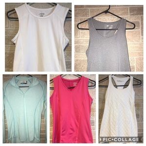 Bundle of 5 Athletic Tops Size Small